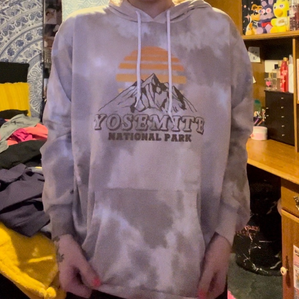 Orange kiss oversized hoodie